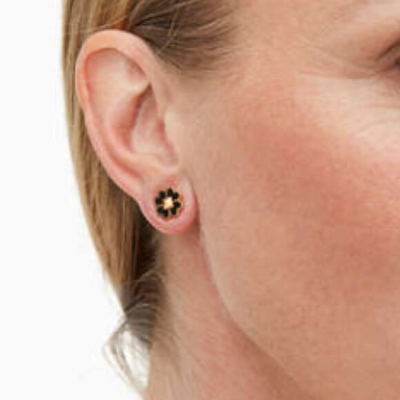 Kate Spade Earrings Spade & Stone Enamel Studs - Picture 4 of 7